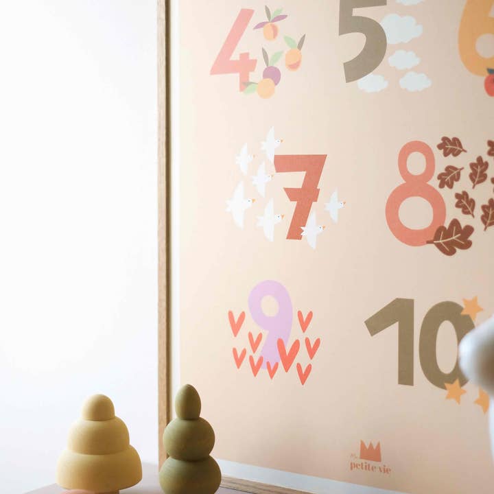 Ma Petite Vie - Wholesale Poster - Large Poster - The Numbers (50 x 70 cm)