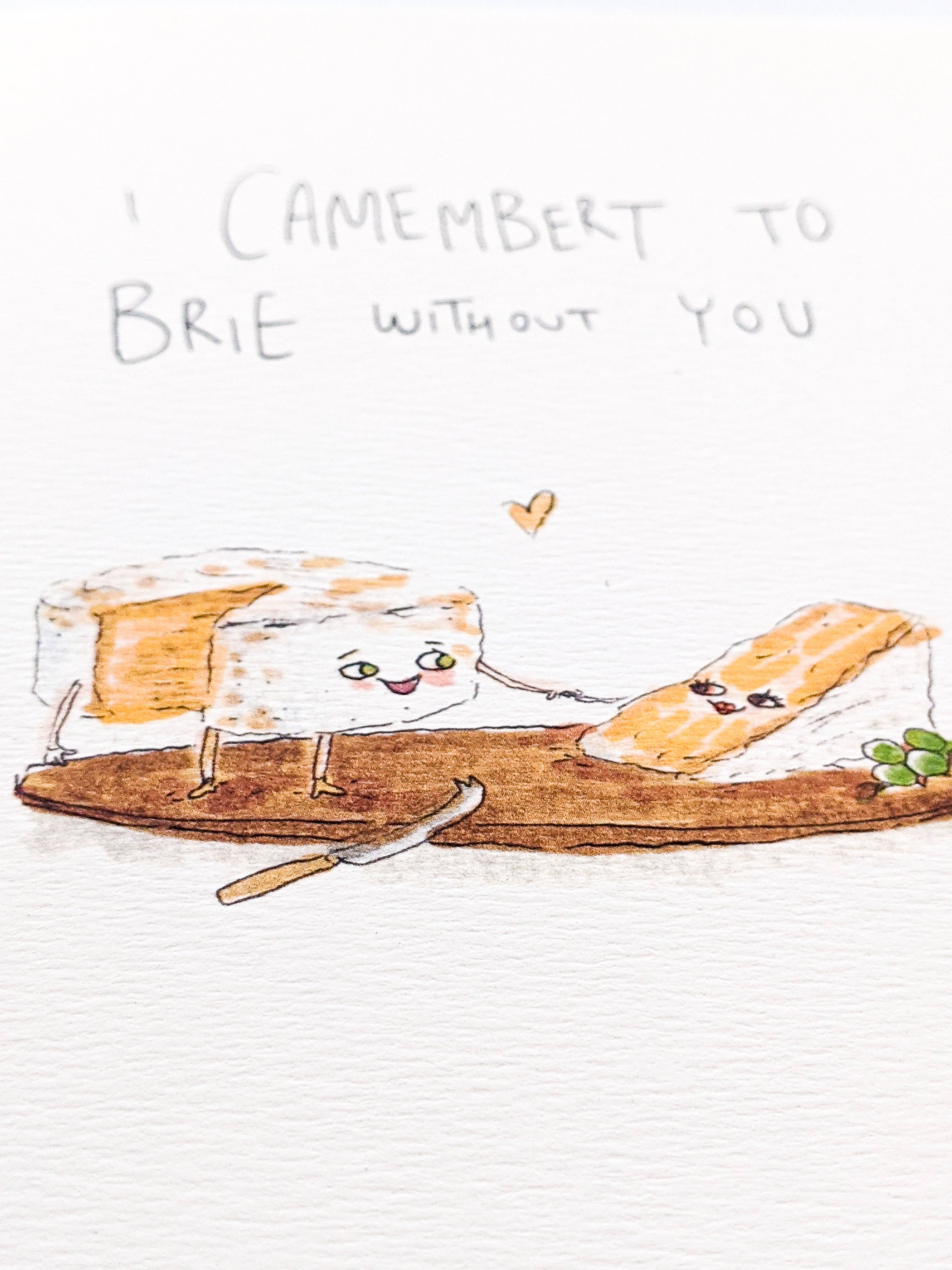 Well Drawn - Wholesale Valentine's Day Card - I Camembert to Brie Without You5
