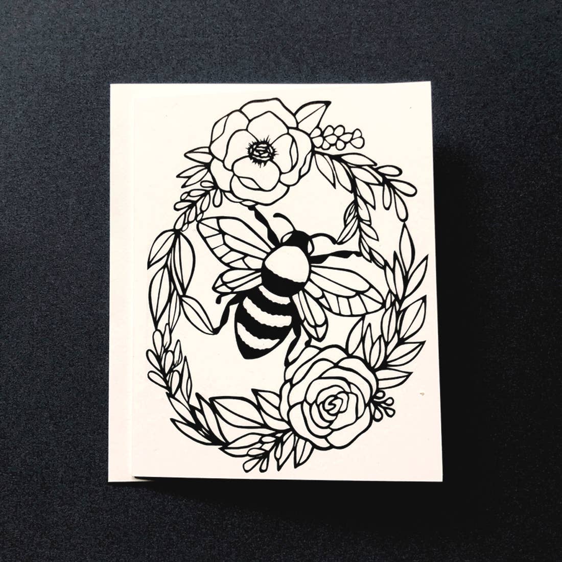 Squirrel Tacos Papercuts – Engroshandel Hverdagshilsen kort – Lykønskningskort - Bee krans3