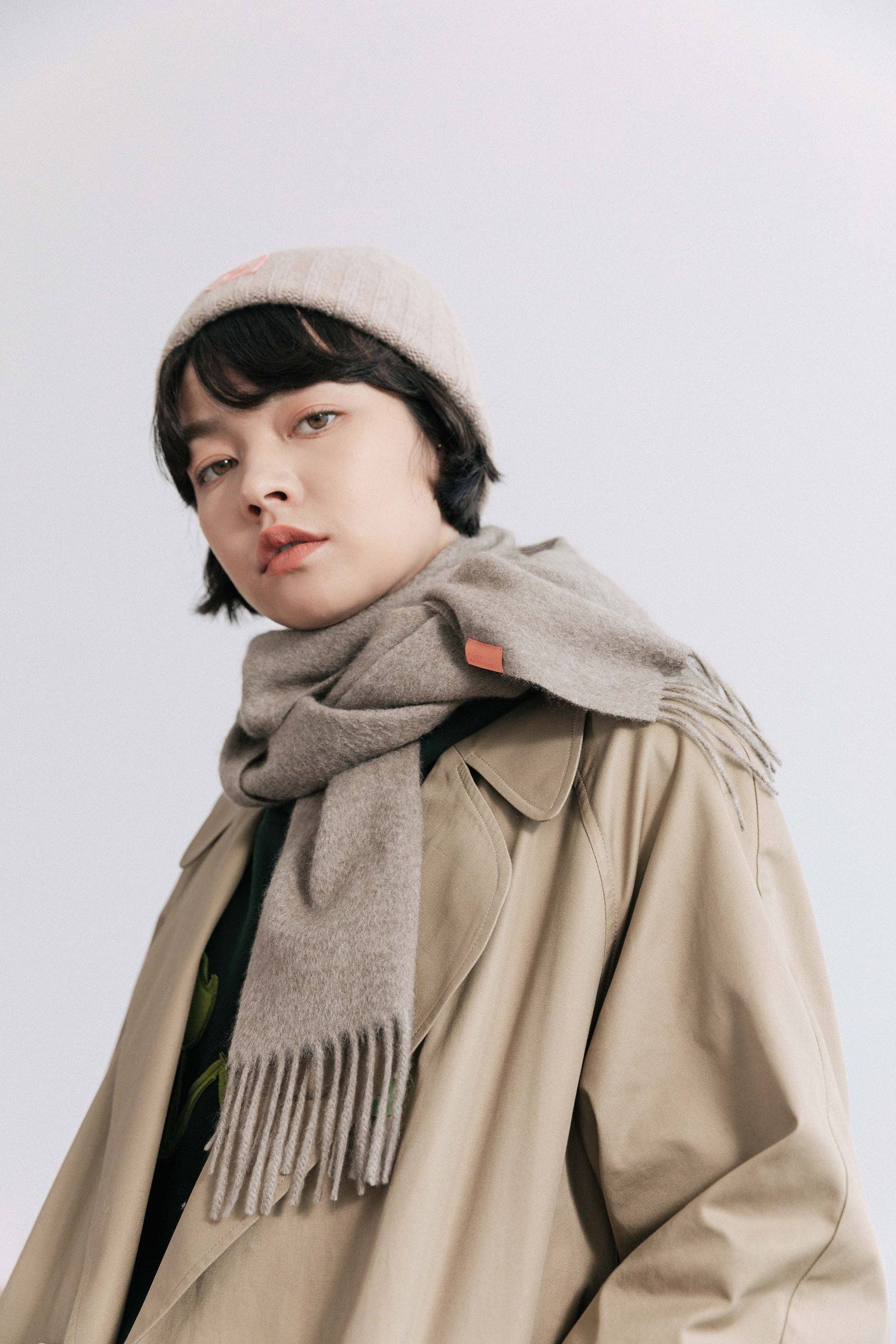 Classic Cashmere Scarf - Raw  Cashmere (undyed) for wholesale on Faire2