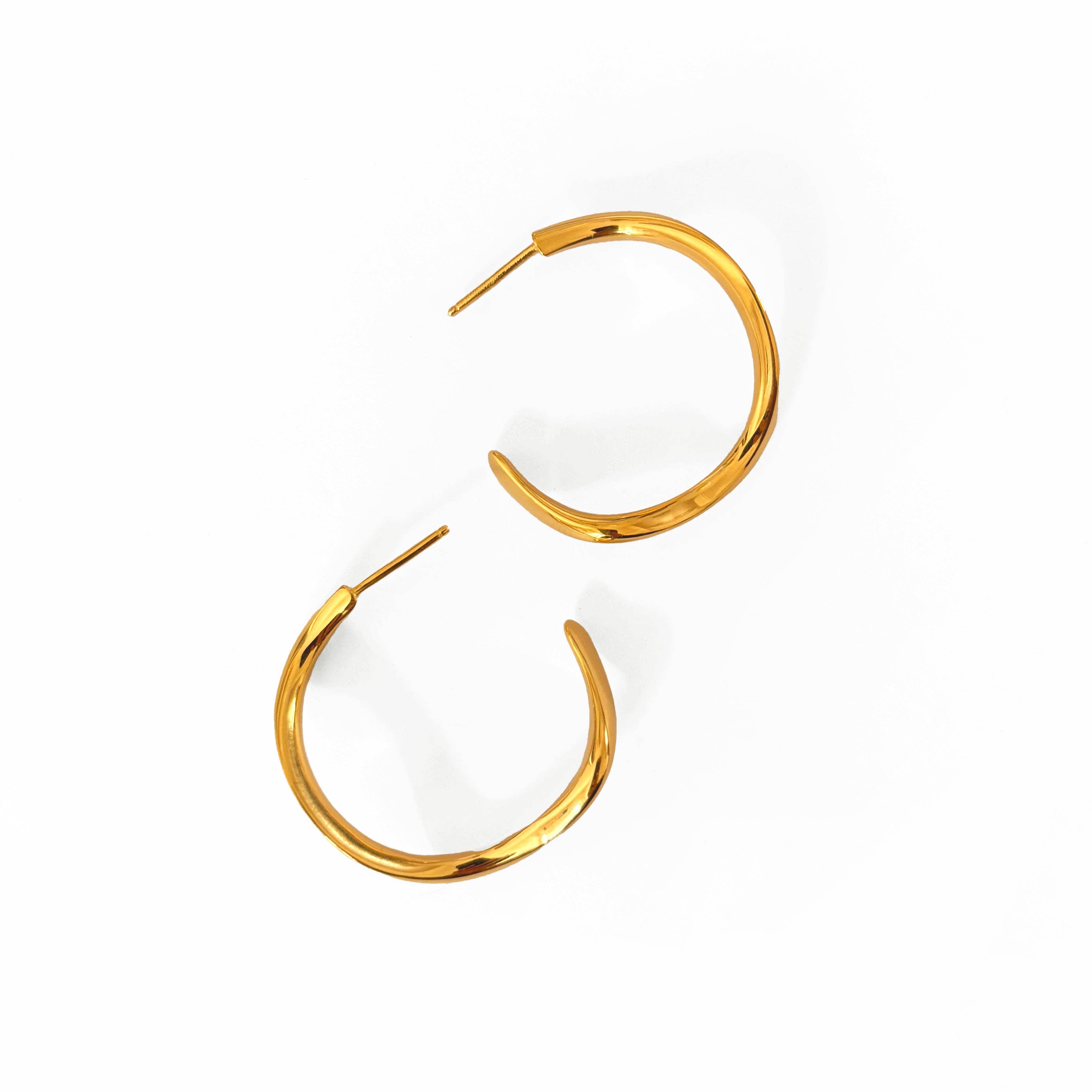 Love Lori Michelle Jewelry - Wholesale Hoop Earrings - Ribbon Wave Hoop Earrings4