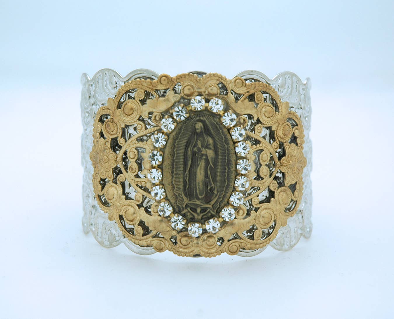 Contreras Designs – wholesale Manschettarmband – VCB37GD- Guadalupe tvåfärgad manschett