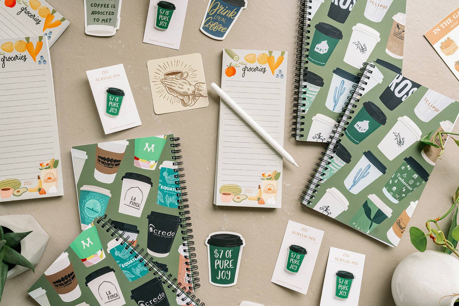 ritual & fern - Wholesale Notepad - GROCERY NOTEPAD3