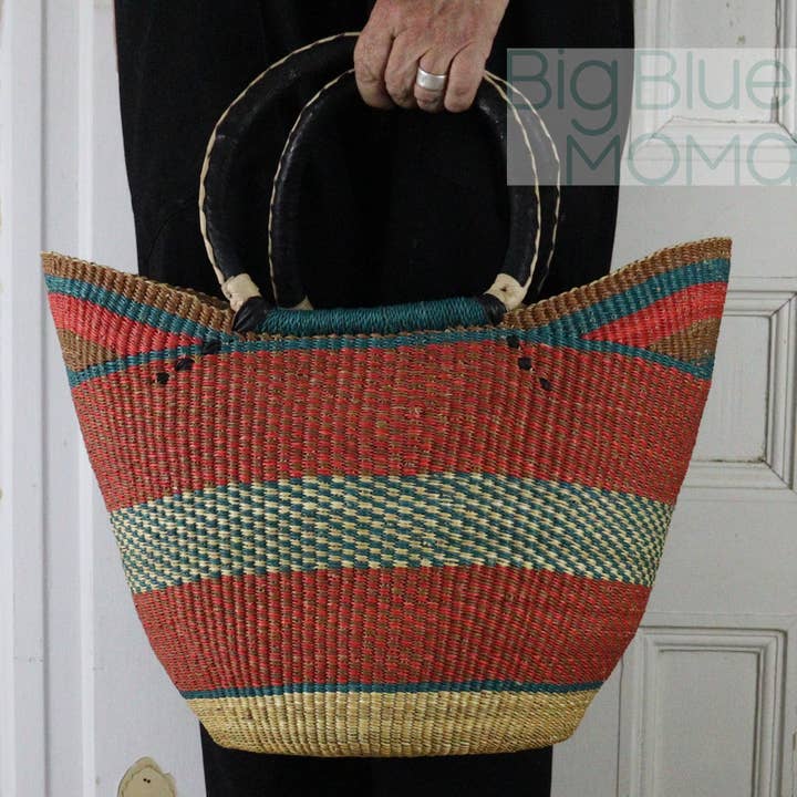 Big Blue Moma - Wholesale Grocery/Shopping Bag - U Shopper Large - Traditional Palette30