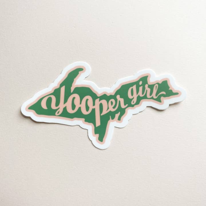 Bottlebrush Graphics - Wholesale Sticker - Yooper Girl Upper Peninsula Vinyl Sticker 2