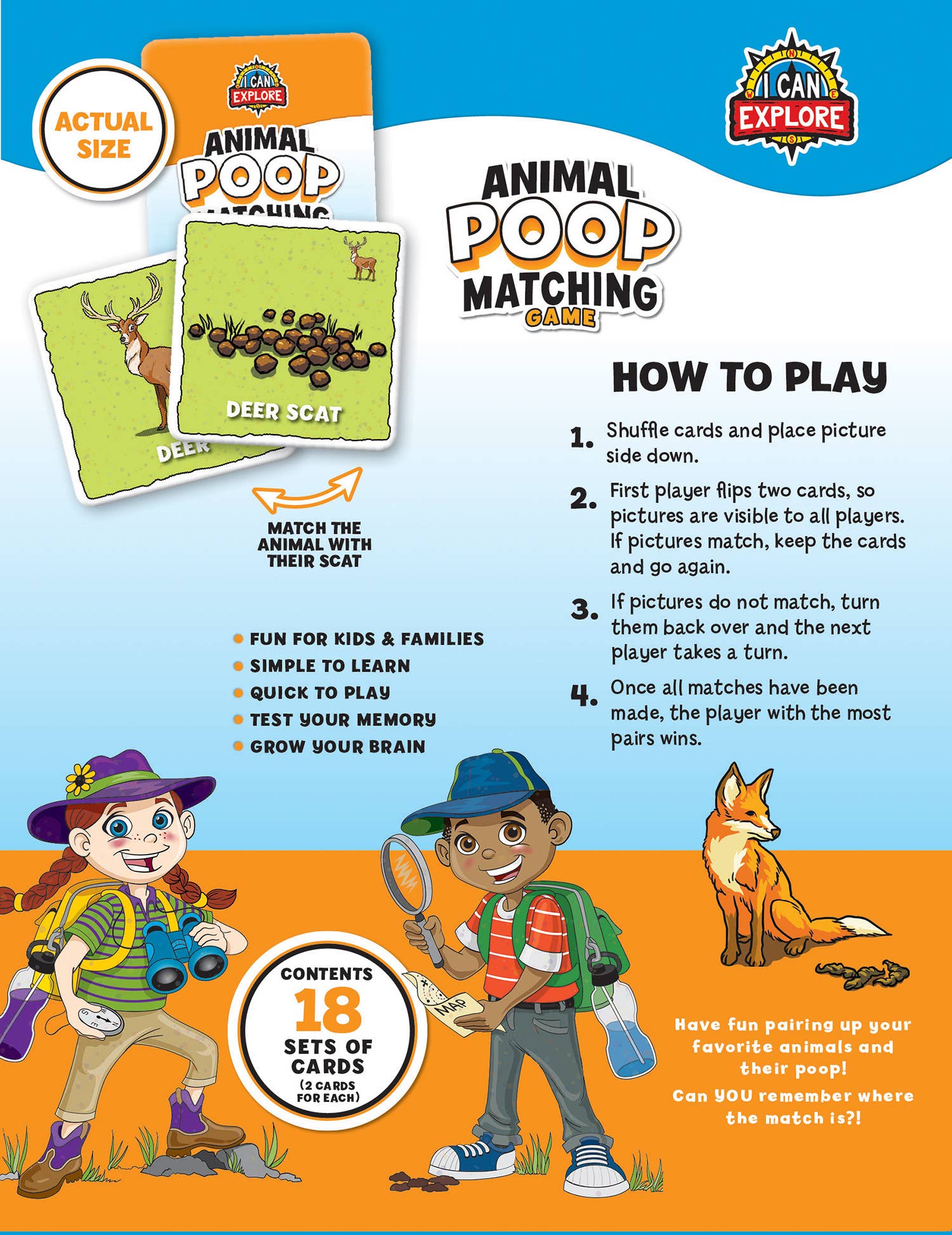 Masterpieces Puzzles - Wholesale Card Game - Animal Poop Matching Game2