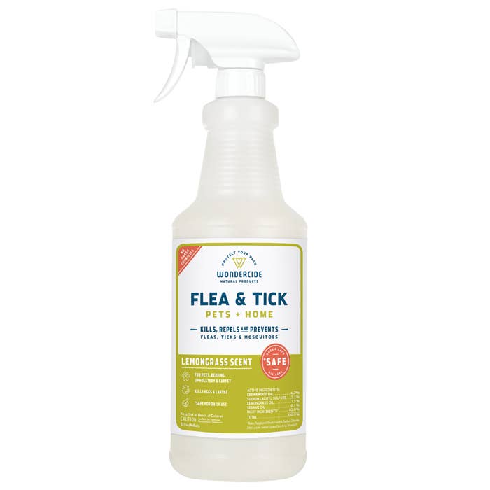 Wondercide Lemongrass Flea/Tick/Mosquito Spray - 32 oz for wholesale by Pet Palette Distribution