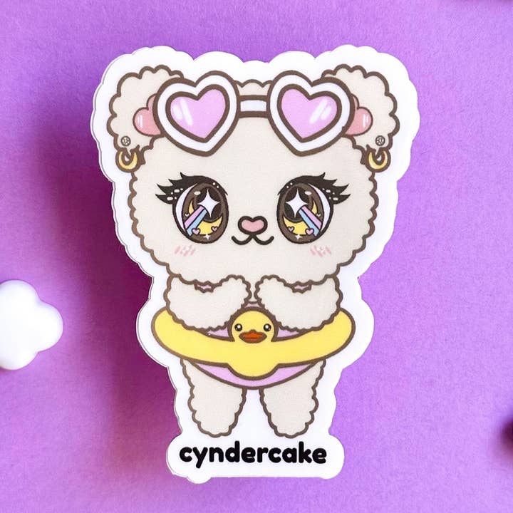 Pegatina - Hora de piscina Vivi-Bear para venta al por mayor de Cyndercake