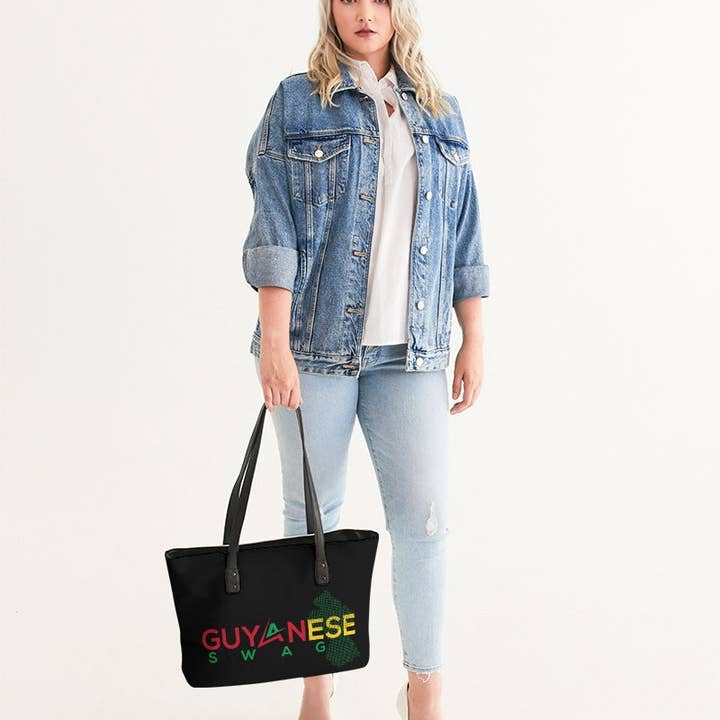 Guyanese Swag - Wholesale Tote Bag - Women's - Guyanese Swag Guyana Map Stylish Tote Bag2