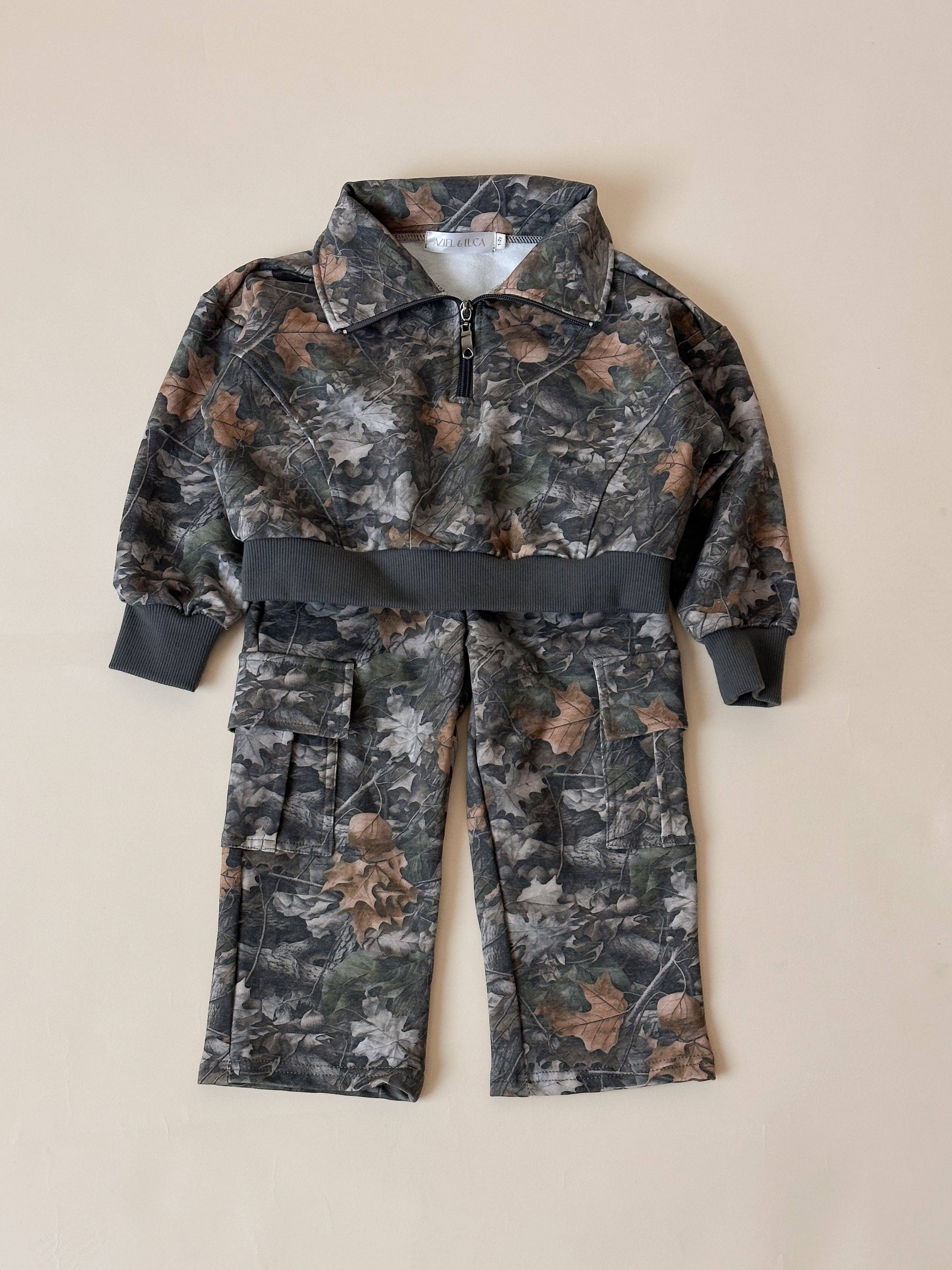 Aziel & Luca - Wholesale Sweatshirt - Kids - Camo Kids Half Zip2