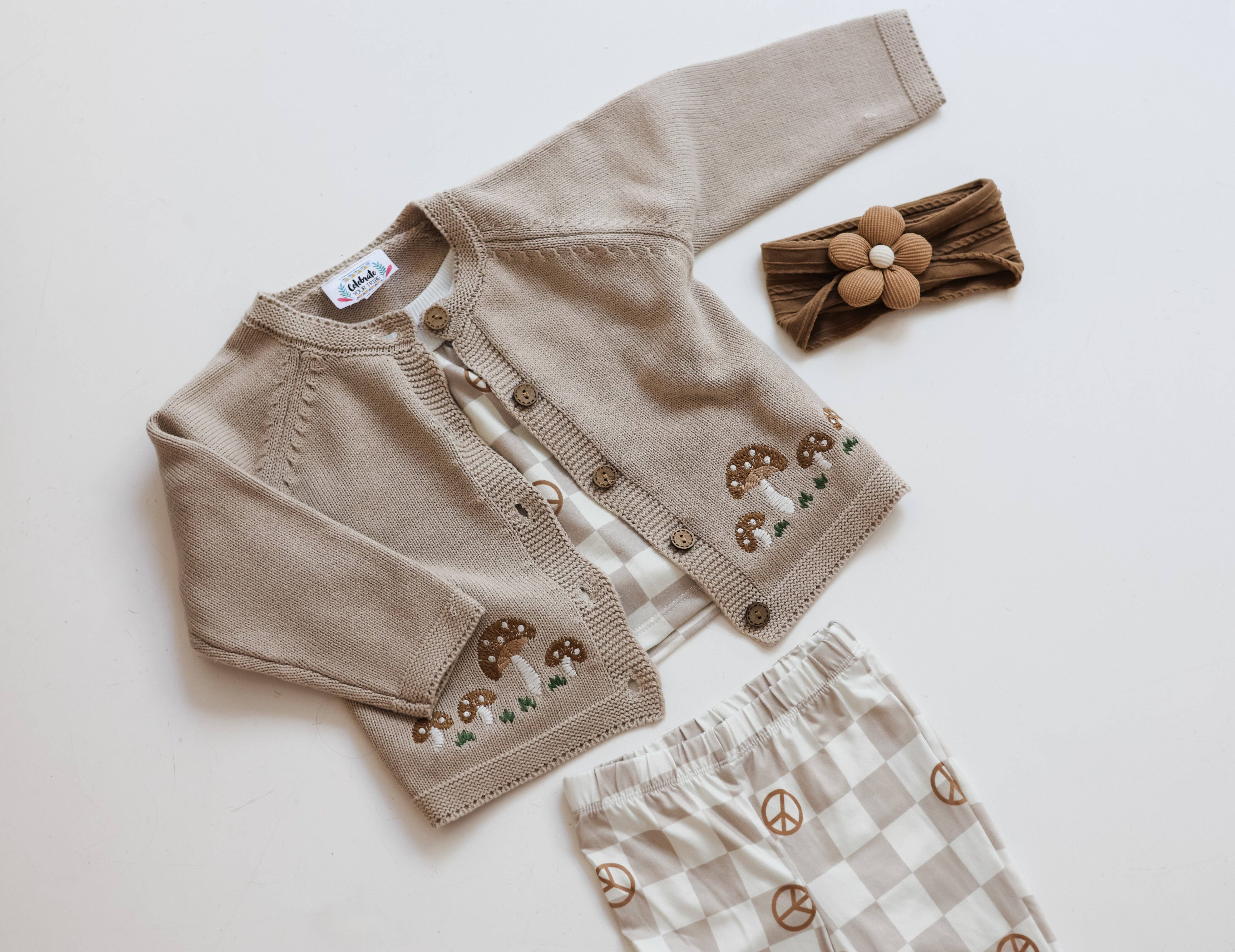 Celebrate Your Tribe - Wholesale Cardigan - Kids - Shroom and Bloom Cardigan2