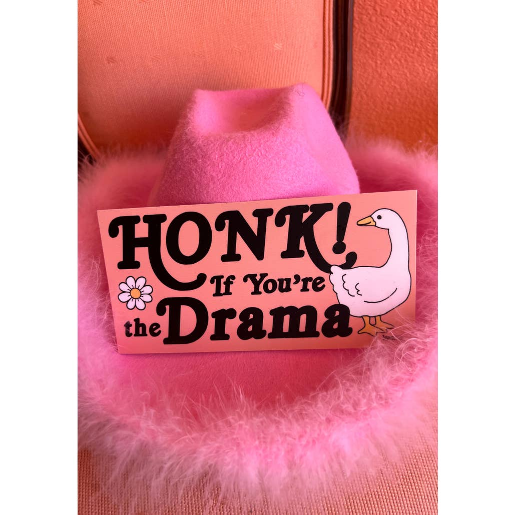 kaeraz - Wholesale Sticker - Honk If You're The Drama Bumper Sticker