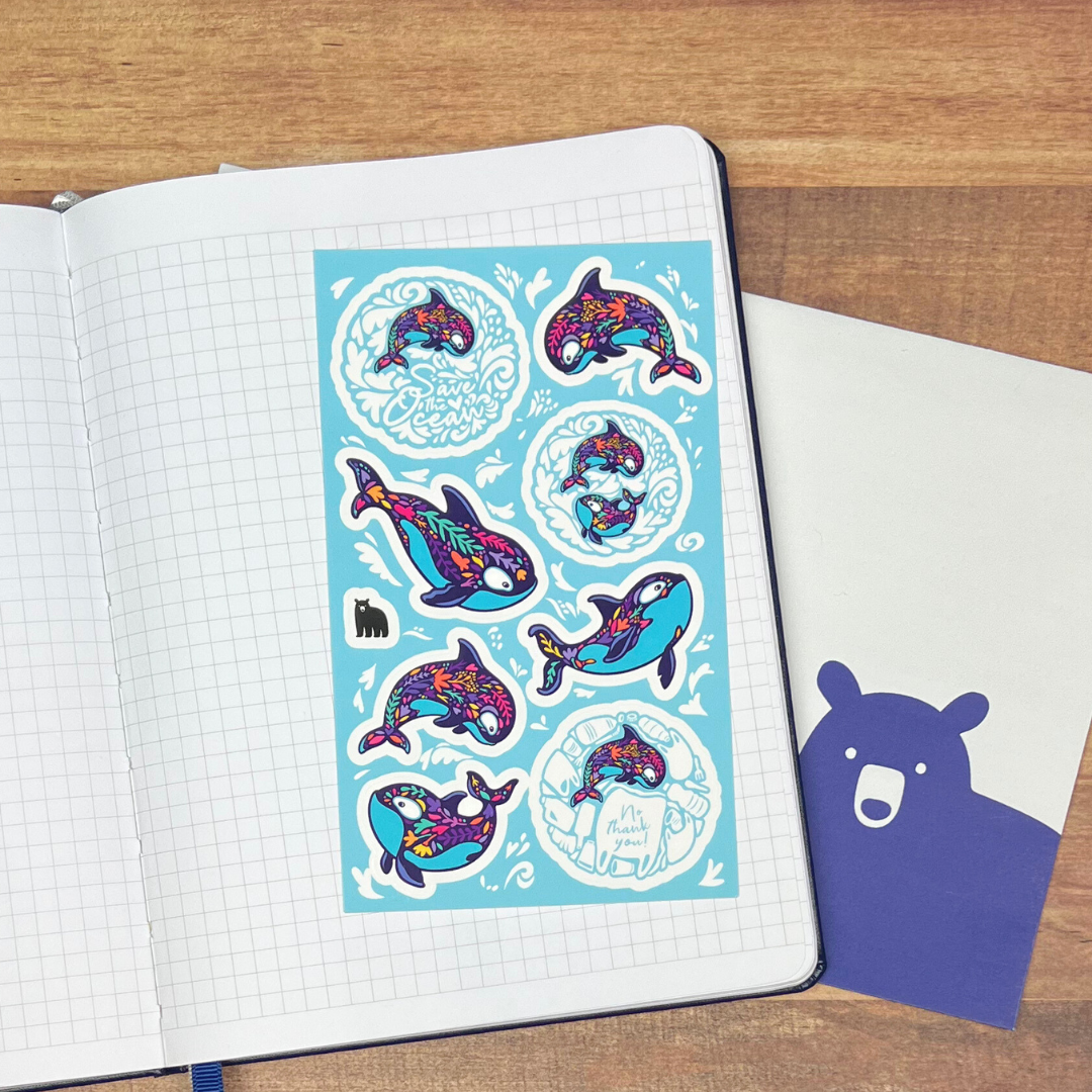 Four Bears Sticker Club - Wholesale Sticker - Save The Whales3