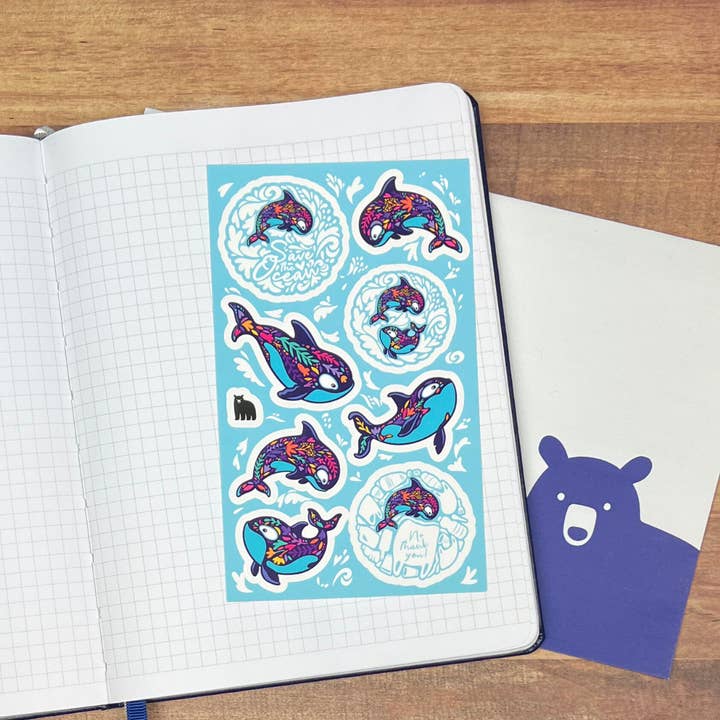 Four Bears Sticker Club - Wholesale Sticker - Save The Whales3