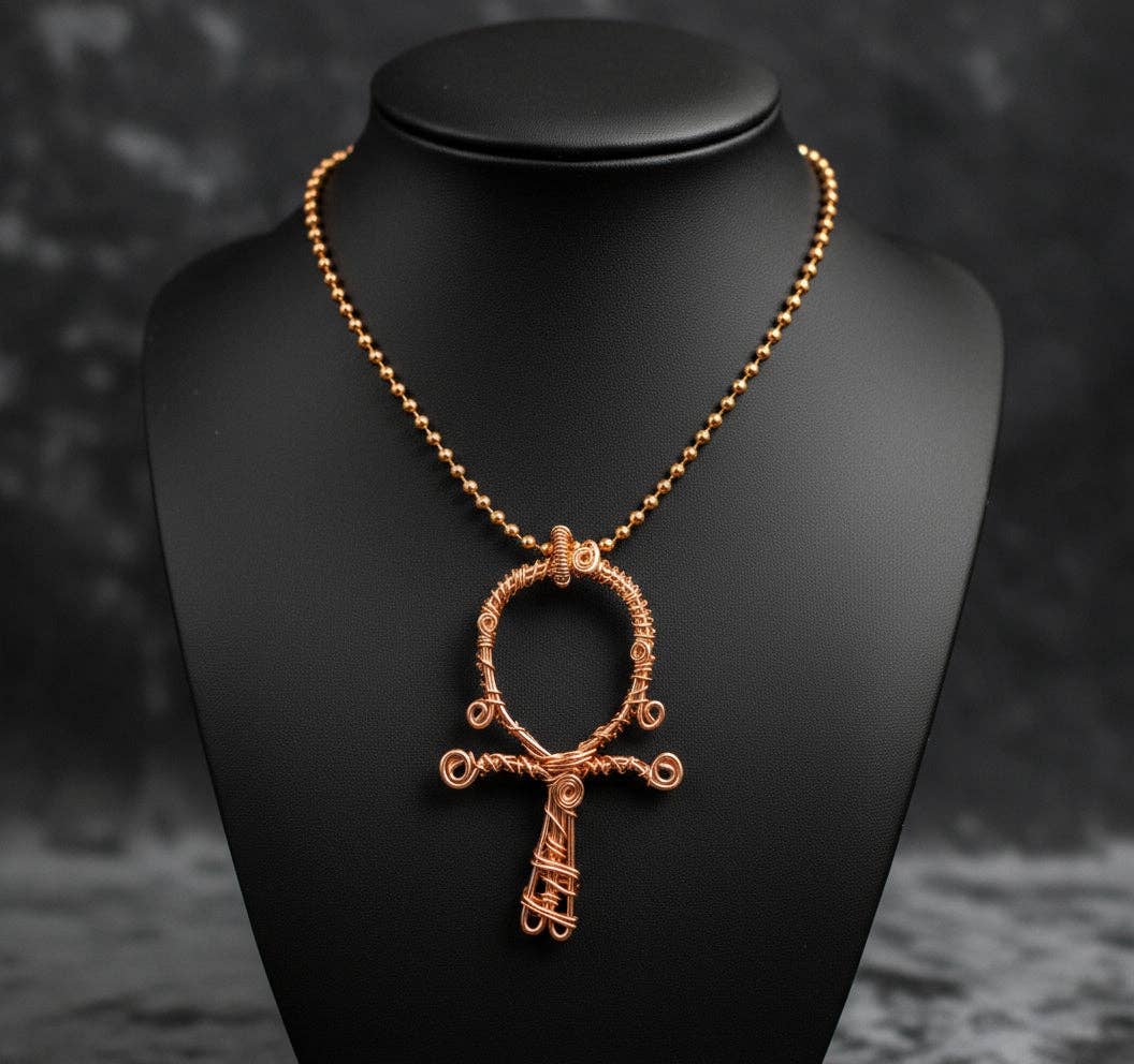 Naomi's Happy Place Shop – wholesale Pendant/charm necklace – Ankh of Divine Wisdom0