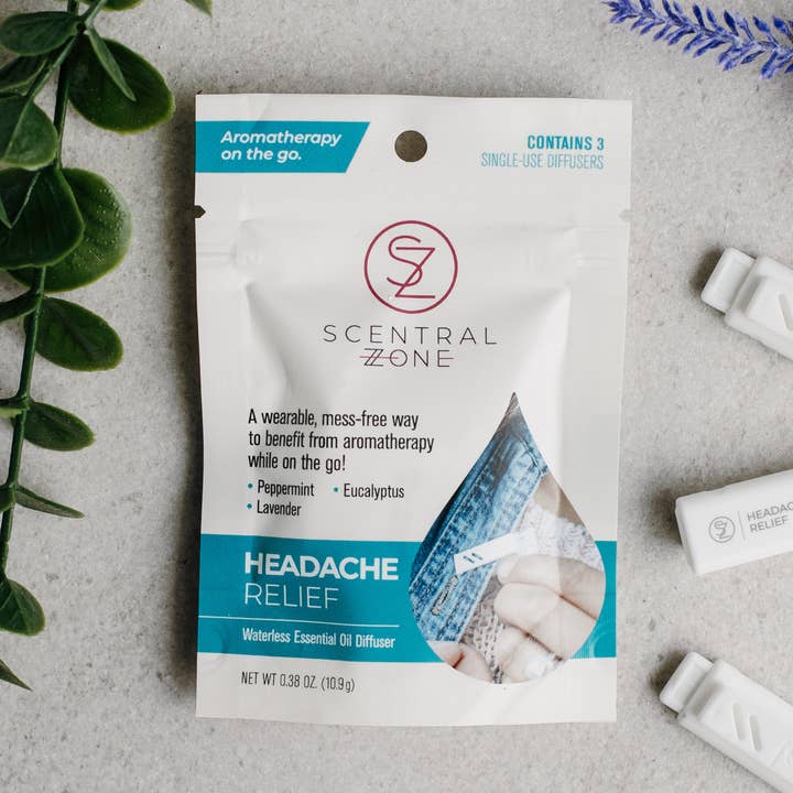 Diffuseurs d'aromathérapie portables : soulagement des maux de tête pour la vente par Scentral Zone Clean Beauty