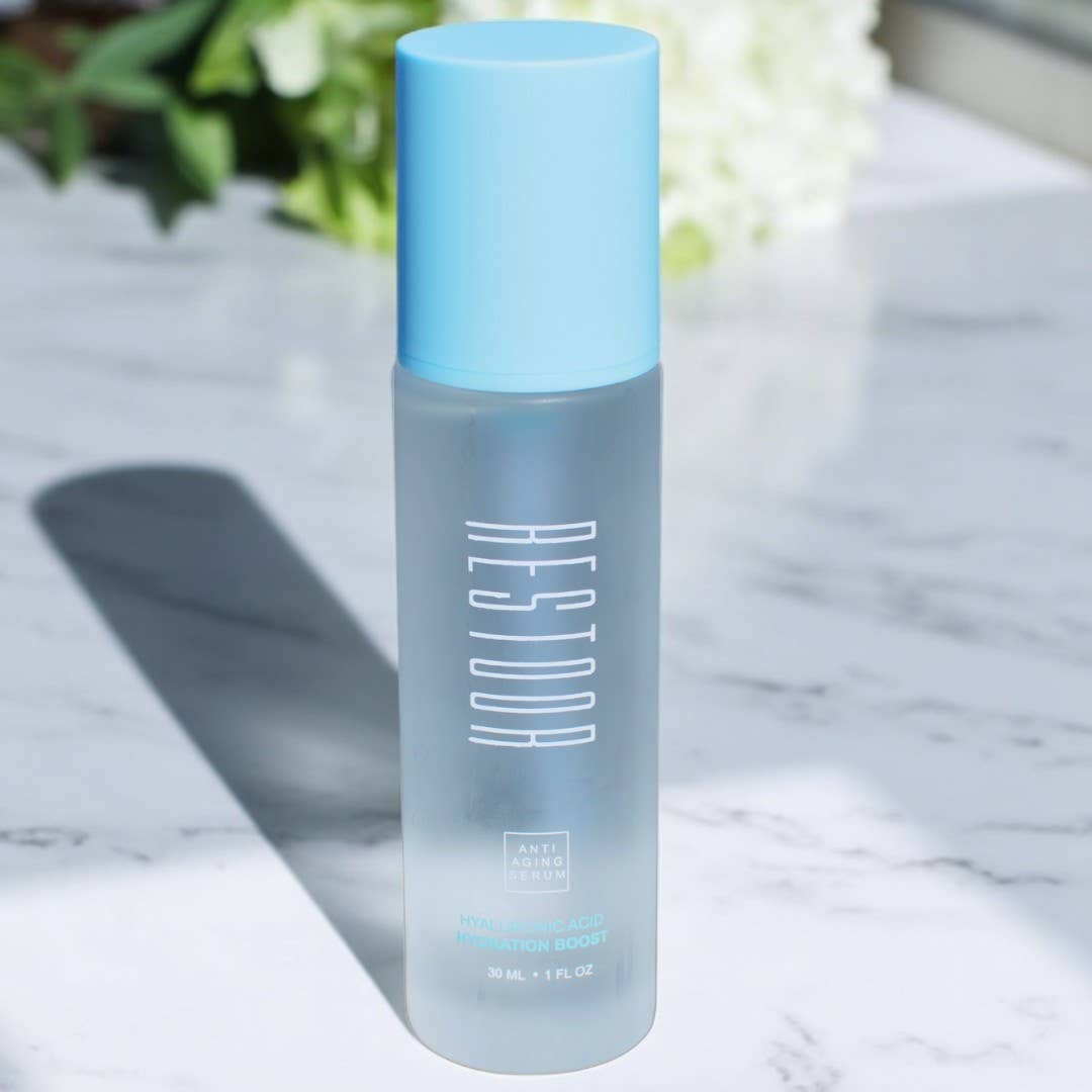 Restoor Skin Essentials - Wholesale Facial Serum/Concentrate - Hyaluronic-Acid Serum Hydration Boost Anti-Aging Skincare1