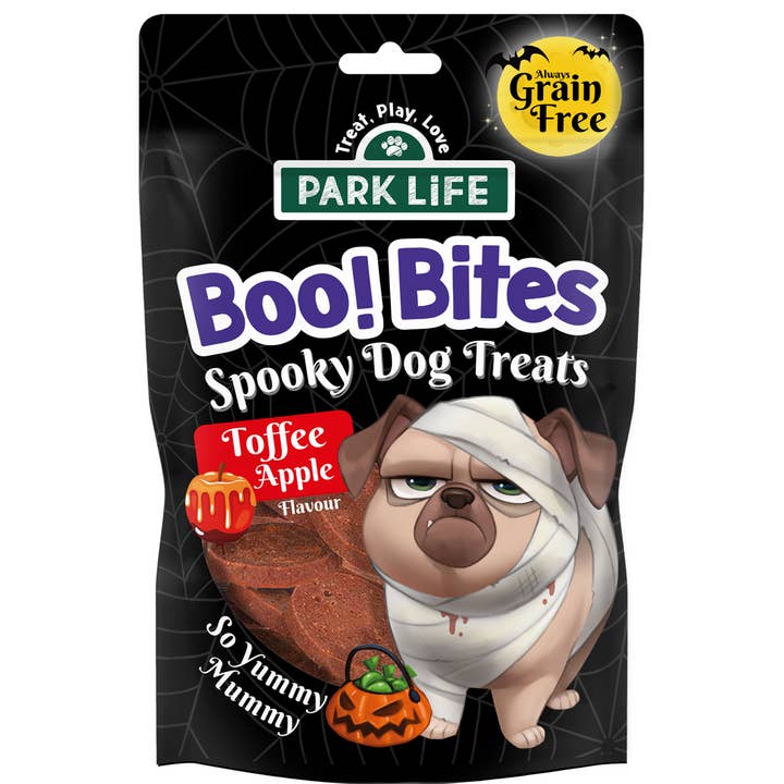 PARK LiFE - Wholesale Pet treats – Dog - Boo! Bites Toffee Apple 80g1