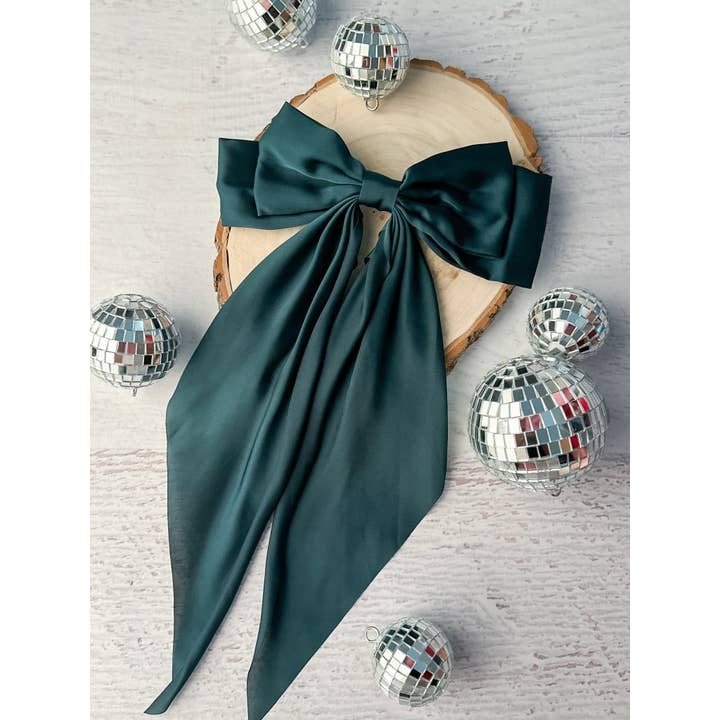 The Hair Bow Company - Vente Nœud pour cheveux – enfant - Nœuds Coquette en Satin - Pince Française - 20 cm1