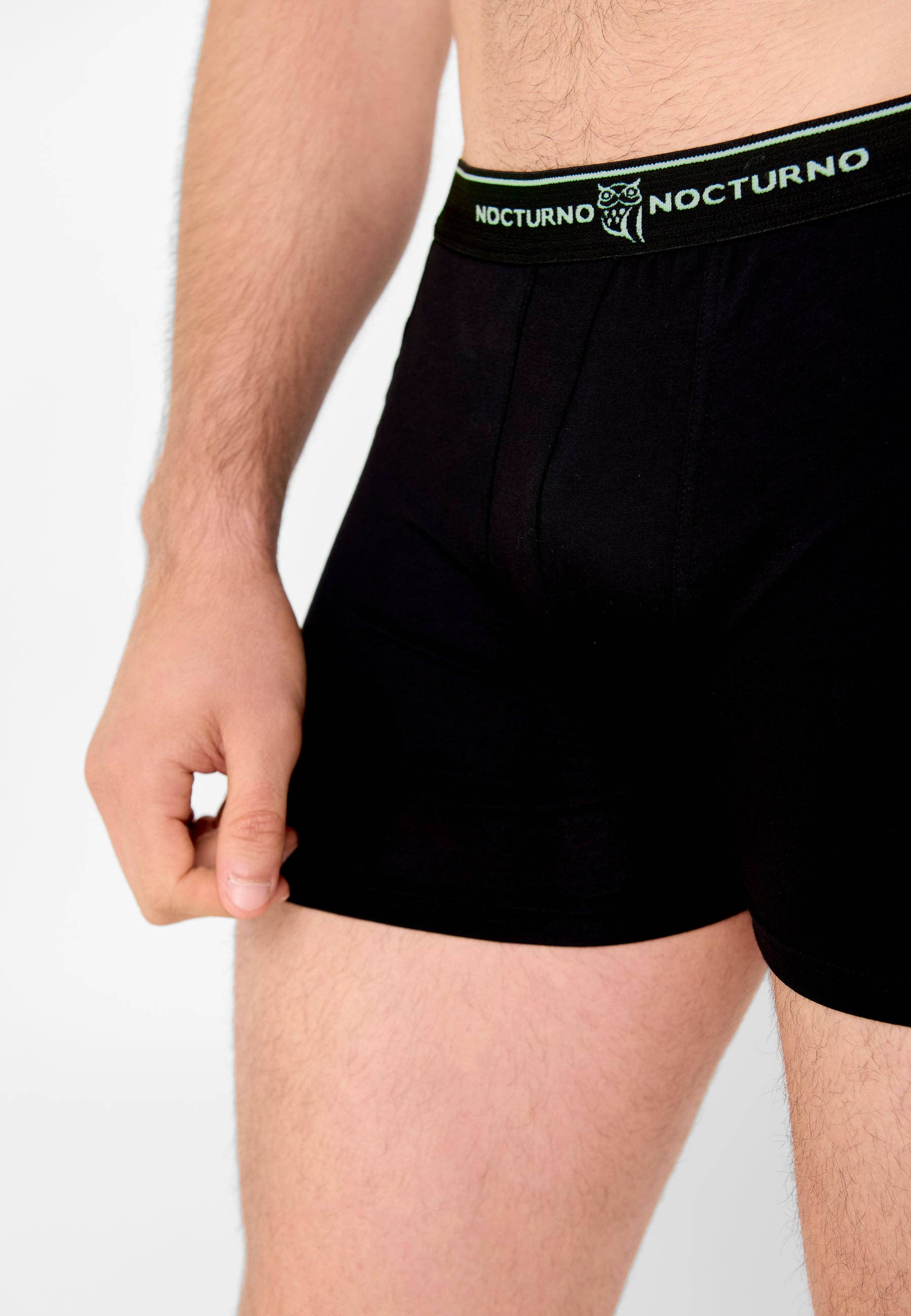 Blank Pack 2 Solid Knit Boxer Shorts White/Black - White 7700 for wholesale on Faire2