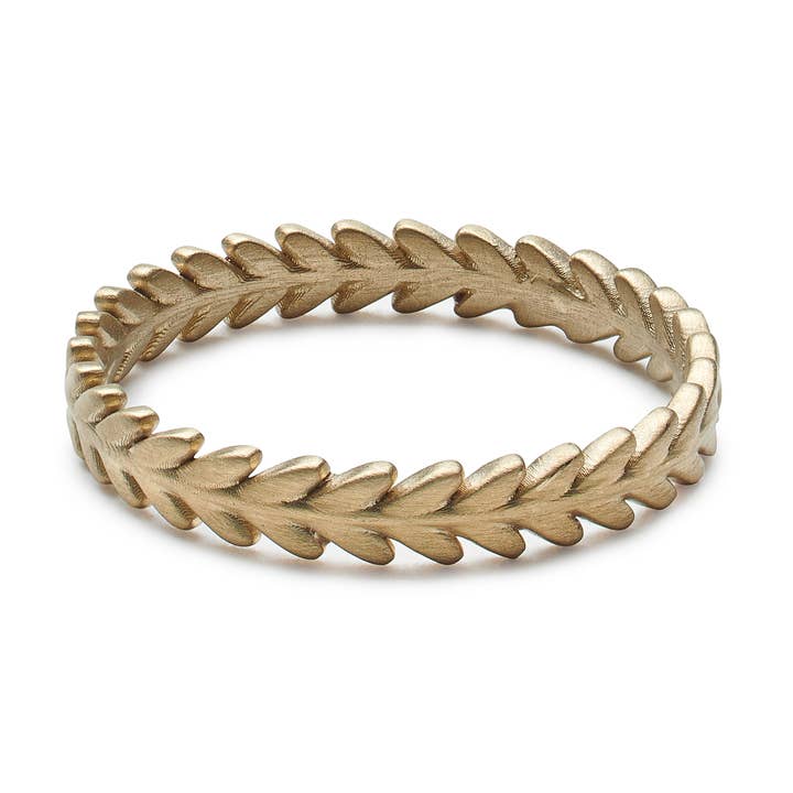 14K gouden groenblijvende ring voor wholesale door Courtney Reckord Jewelry