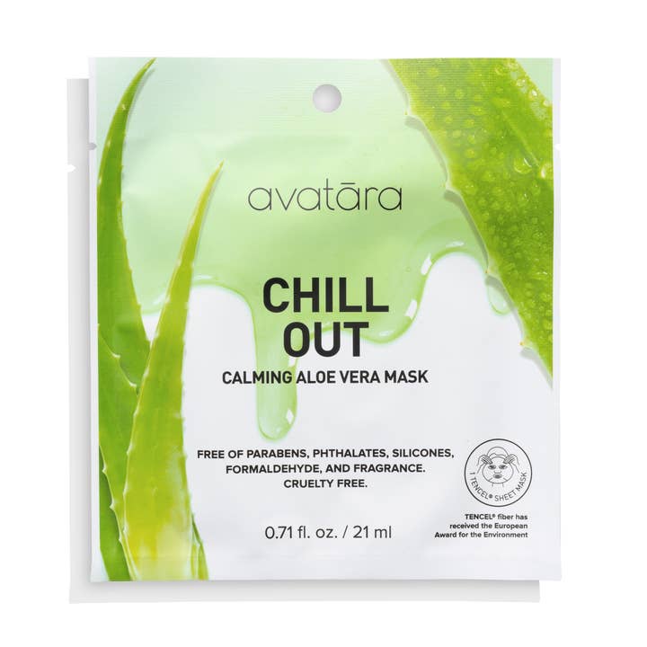 Masque en feuille Chill Out Masque apaisant à l'aloe vera pour la vente par Avatara