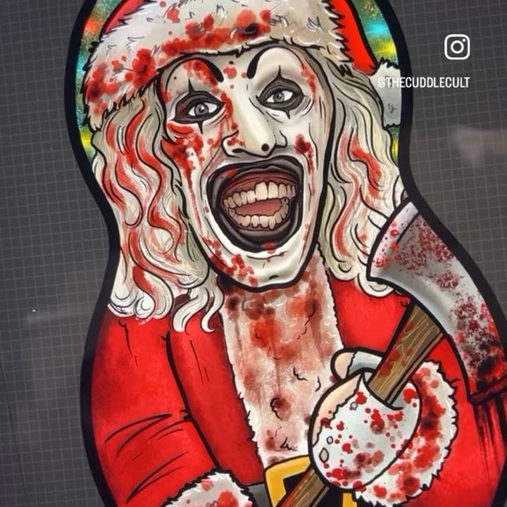 The Cuddle Cult - Wholesale Stuffed/Plush Toy - Kids & Baby - Santa Art the Clown Christmas Terrifier 3 Plush Doll