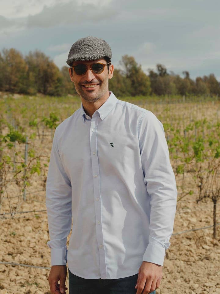 CAMISA OXFORD PELÍCANO VERDE INGLÉS para venta al por mayor de LPKN