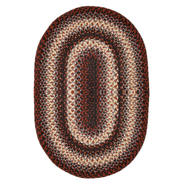 Homespice Decor - Wholesale Area Rug - Montgomery Burgundy Braided Rug for Indoor & Outdoor9
