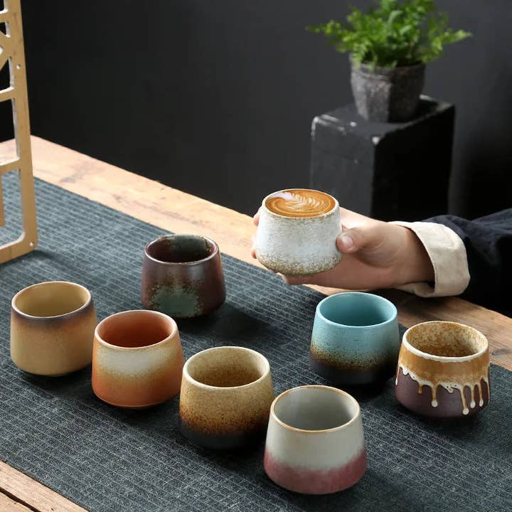 BlakOutlet - Venta al por mayor Taza - Vaso vintage de cerámica gruesa