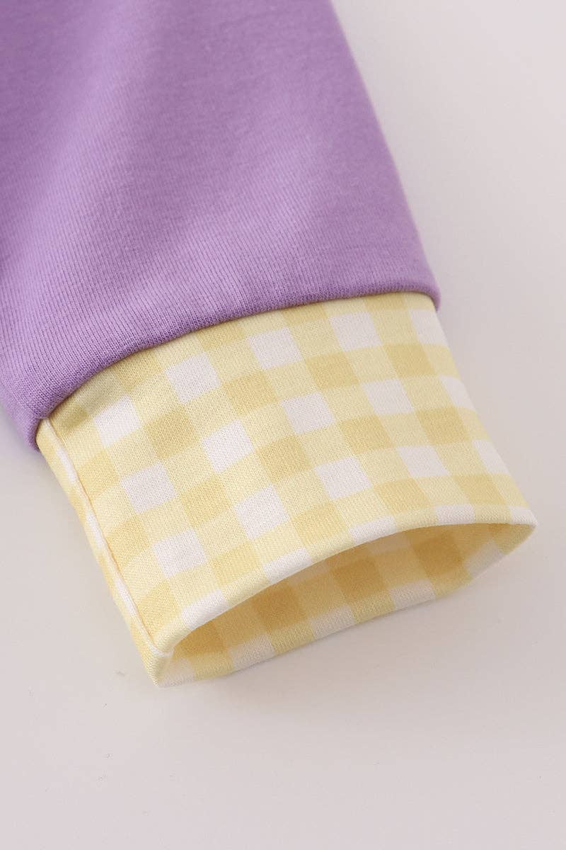 Aspen Rain Boutique - Wholesale Top & Pant Set - Kids - Purple LSU embroidery pants set2