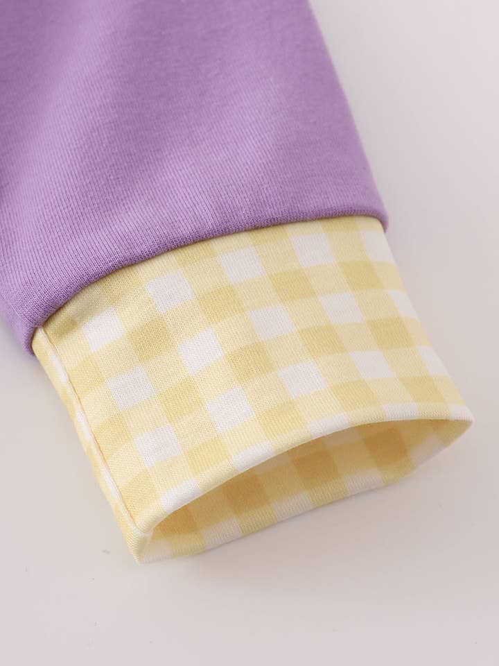 Aspen Rain Boutique - Wholesale Top & Pant Set - Kids - Purple LSU embroidery pants set2