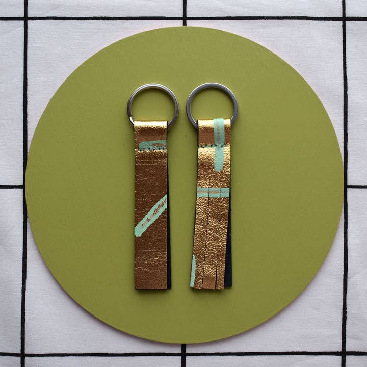 Jemma Marston - Wholesale Keychain - Women's - Hand Painted Leather Keyrings2