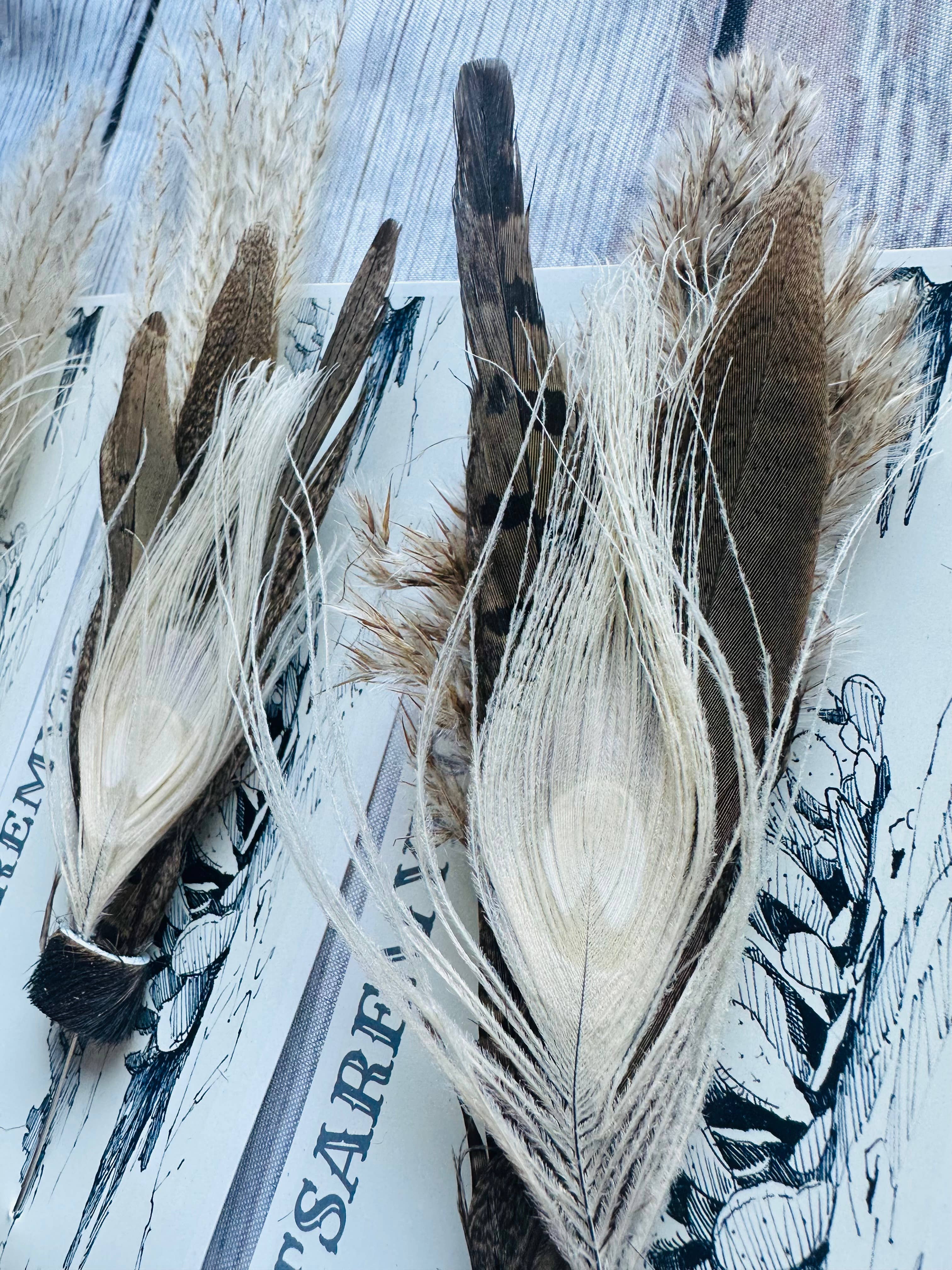 Boots Are My Roots - Wholesale Hat Accessory - Women's - Mixed Feather Hat Pins  #152