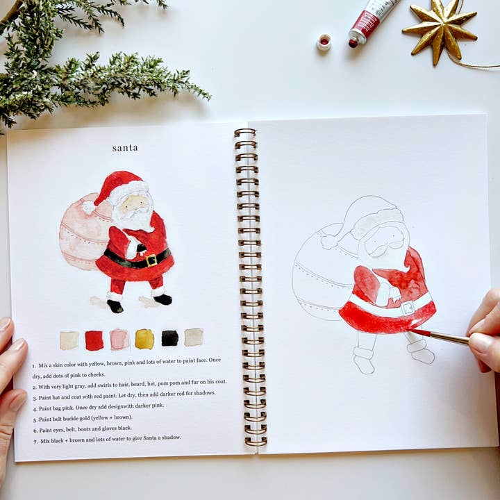 emily lex studio - Wholesale Sketchbook/Sketchpad - christmas watercolor workbook