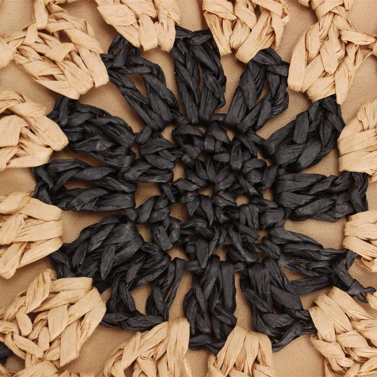 ACCITY - Wholesale Beach Bag - SIMPLE ROUND SHOULDER STRAW BAG_CWAB20165