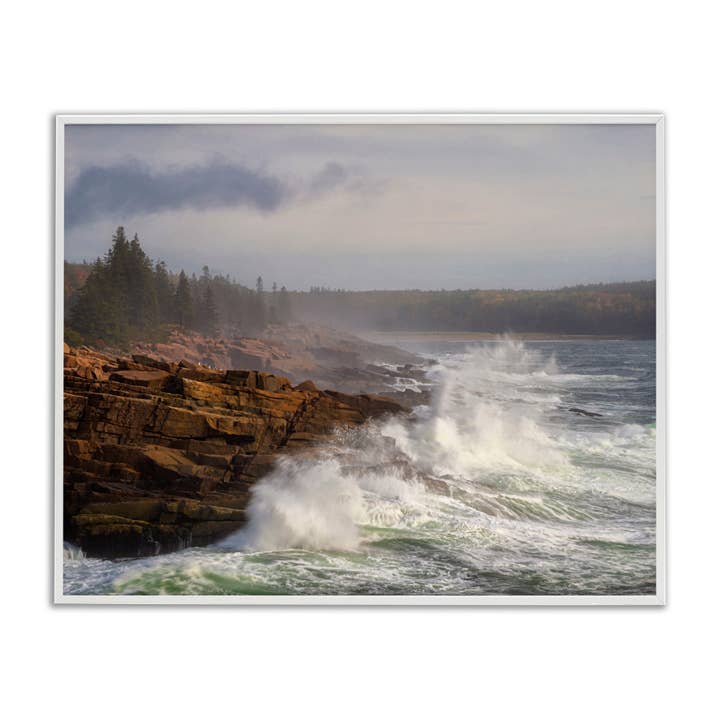Stupell Industries - Wholesale Wall Sign - Rough Waves on Cliff - Framed Wall Art19