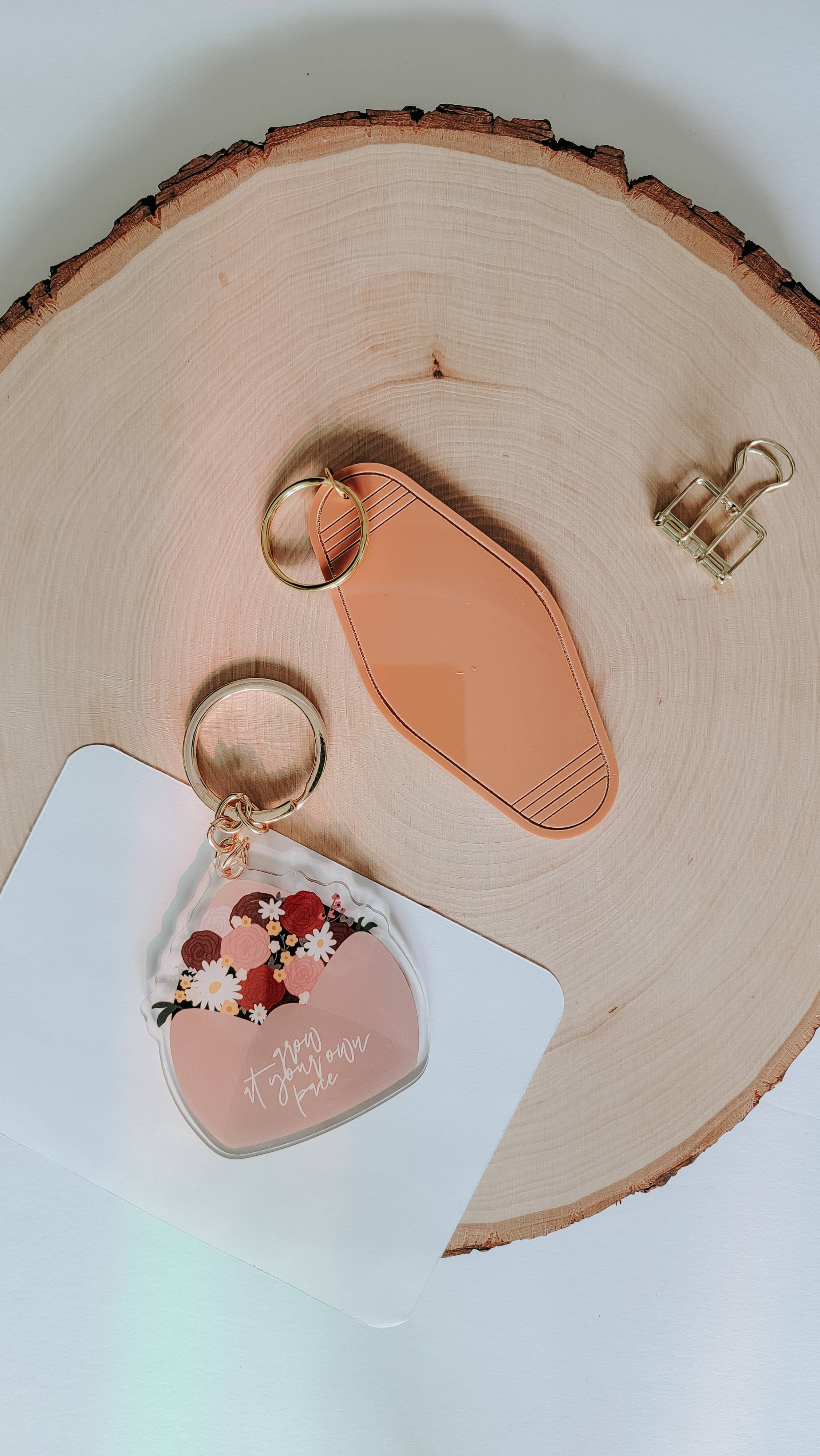 SEWNPRESS - Wholesale Keychain - Women's - Grow At Your Own Pace Acrylic Keychain1