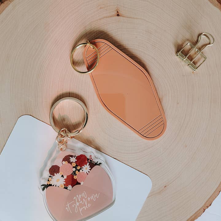 SEWNPRESS - Wholesale Keychain - Women's - Grow At Your Own Pace Acrylic Keychain1