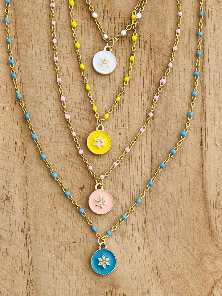 Collana RIO - pendente Fiore in acciaio inossidabile per la vendita all'ingrosso da parte di Innaya