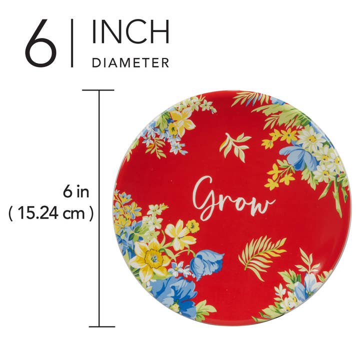 Certified International - Wholesale Appetizer Serveware - Blossom Blossom Set of 4 Canape Plates