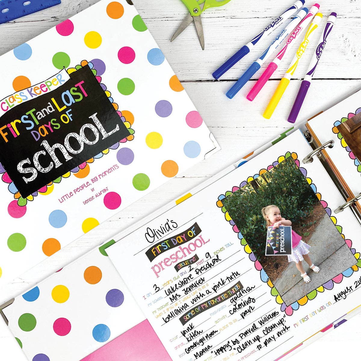 Denise Albright® - Wholesale Memory Book - Kids & Baby - Class Keeper® School Days Memory Book | Open Stock16
