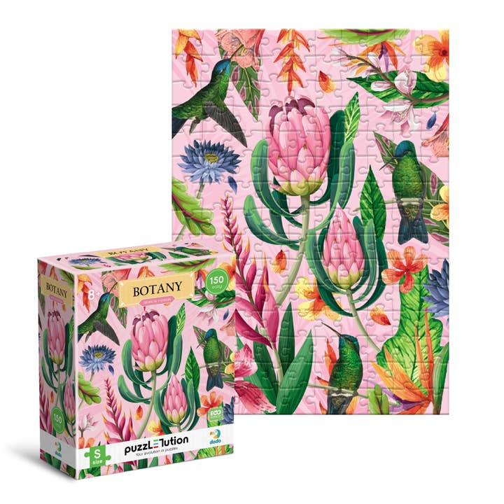Classic Puzzle Botanic Tropical Flowers 150 Pieces for wholesale by DoDo Brand