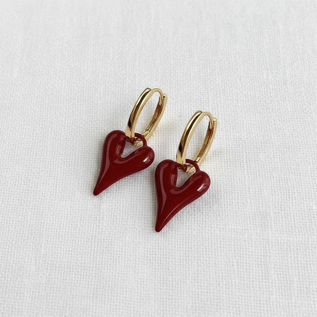 Ellemadera - Wholesale Dangle Earrings - Elegant Heart Design Earrings0