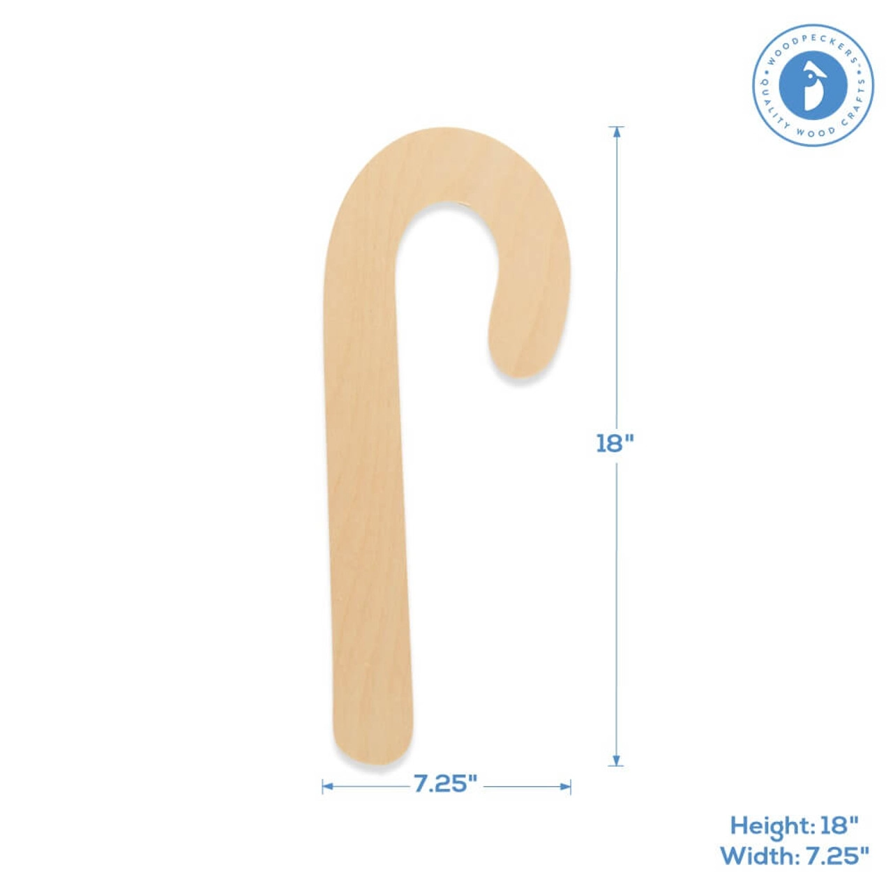 Woodpeckers Crafts - Vente Découpages - Canne à bonbons en bois à découper2