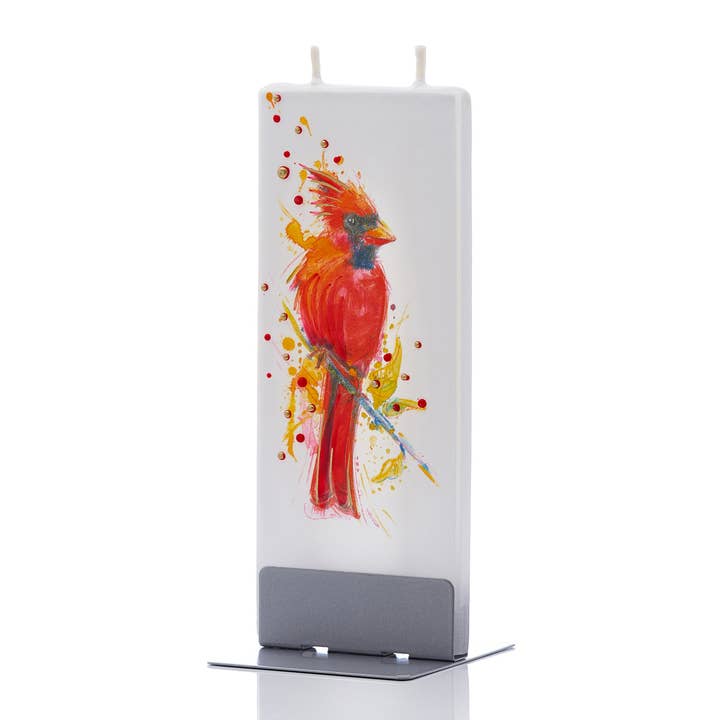 Flat Handmade Candle-Cardinal Bird for wholesale by Flatyz Candles