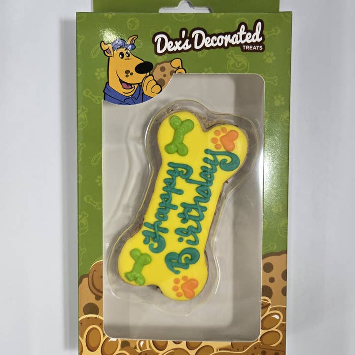 The Doggie Express - Wholesale Pet Treats - Dog - Large Happy Birthday Bone - Packaged8