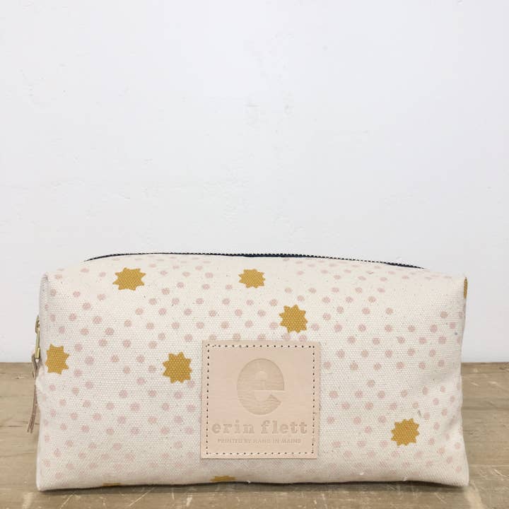 Dusty Pink Night Sky Dopp Kit voor wholesale door Erin Flett