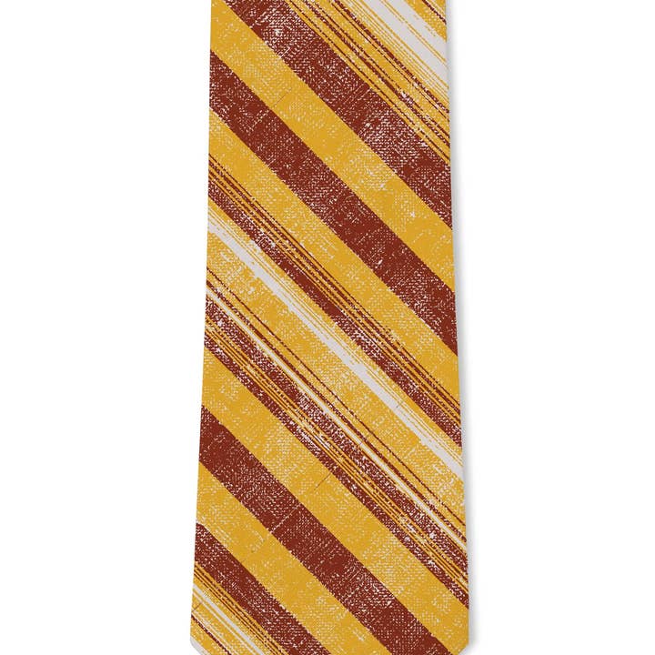 Tough Apparel - Wholesale Necktie - Men's - Spark - Burgundy Gold Striped Tie