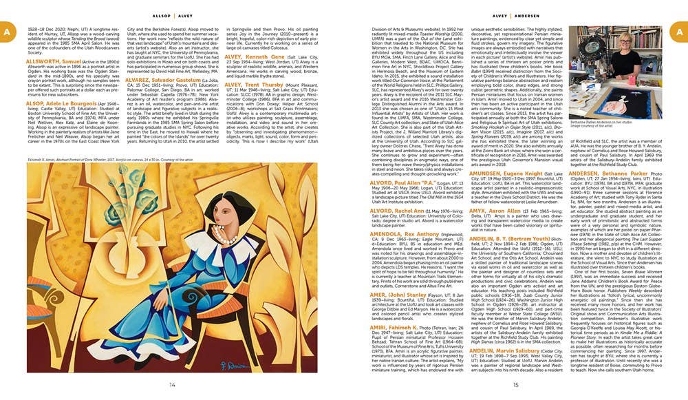 Gibbs Smith - Wholesale Reference - Dictionary of Utah Fine Artists2